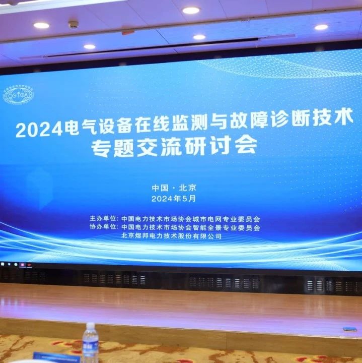 “2024电气设备在线监测与故障诊断技术专题交流研讨会”成功举办