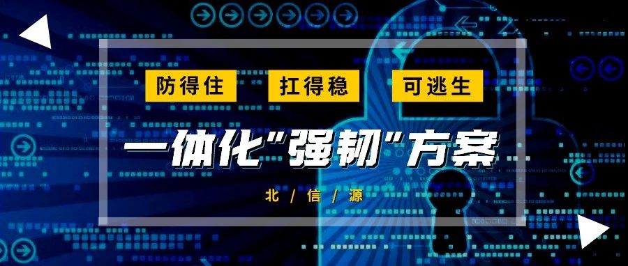 北信源一体化“强韧”方案：让网络“防得住、扛得稳、可逃生”