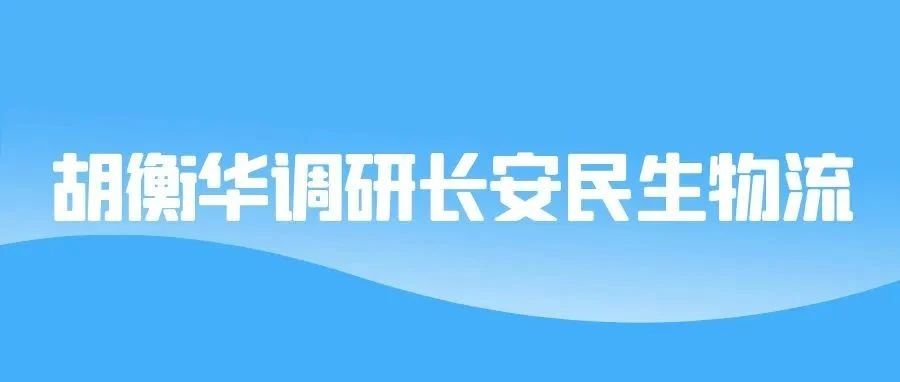 胡衡华调研长安民生物流