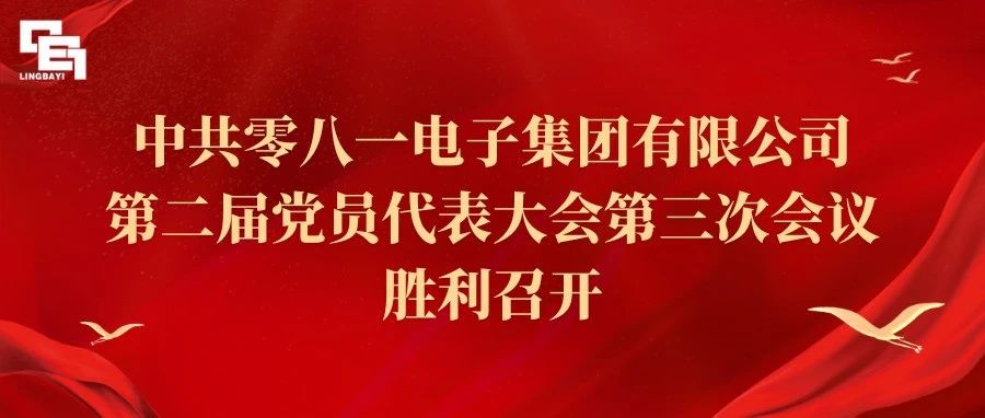 中共零八一电子集团有限公司第二届党员代表大会第三次会议胜利召开