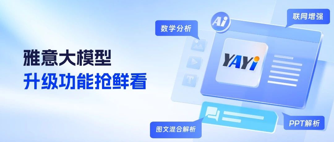 雅意大模型CHAT全面升级，来看新功能！