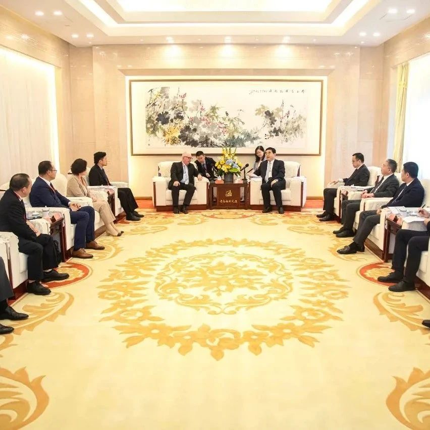满慎刚会见第五届跨国公司领导人峰会山东重工特邀全球合作伙伴代表