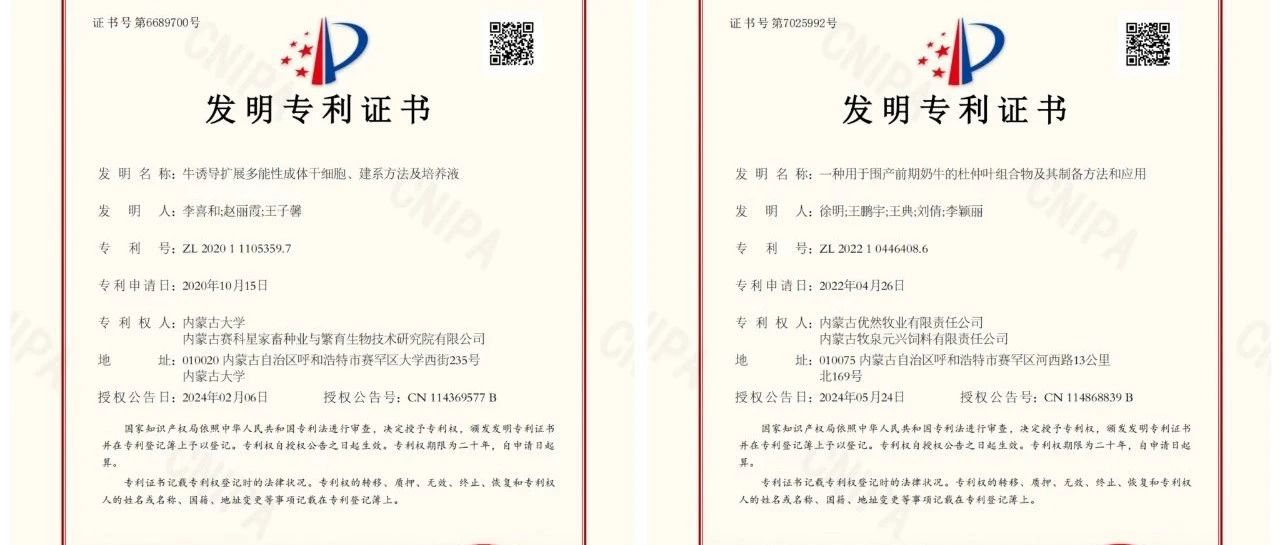 优然牧业科技养牛，90余项专利推动技术成果转化