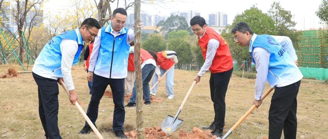 【学雷锋 做志愿】党团引领聚合力 种树护绿映初心丨华隧建设与佛高控股、广东构建共建