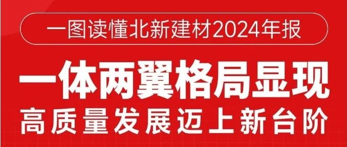 北新建材2024年报｜一体两翼格局显现，高质量发展迈上新台阶