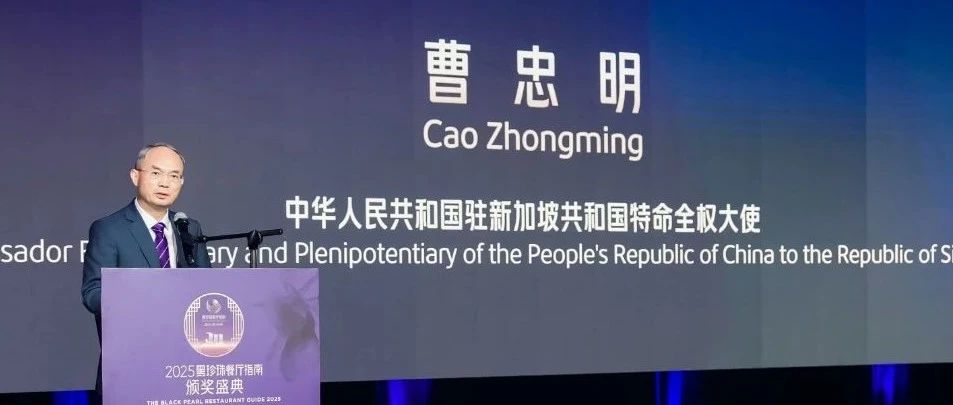 跟着黑珍珠过五一!驻新加坡大使都在用的全球美食地图