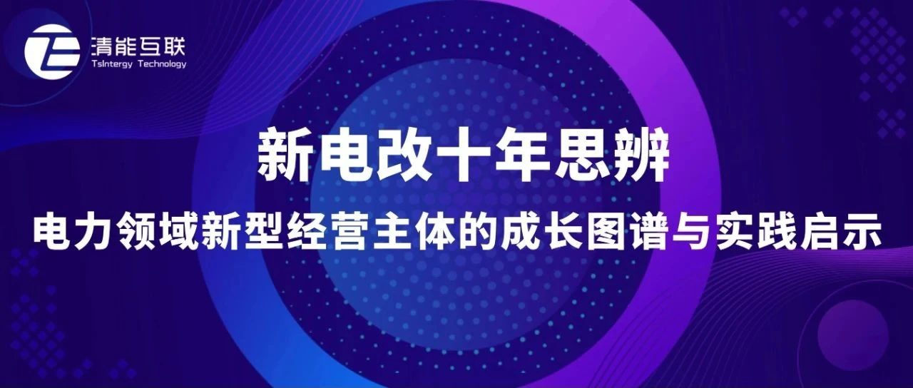 原创观点 | 新电改十年思辨:电力领域新型经营主体的成长图谱与实践启示
