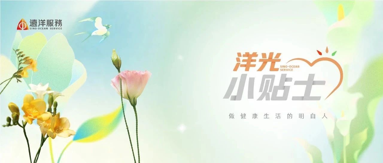 洋光小贴士 | 春日美好正当时，远洋服务疗愈小贴士来了~