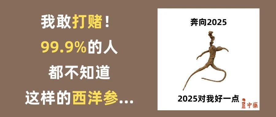 我敢打赌！99.9%的人都不知道这样的西洋参…
