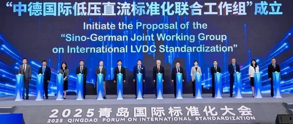 美尔森在2025青岛国际标准化大会荣获“中德DC100直流应用领跑案例”表彰