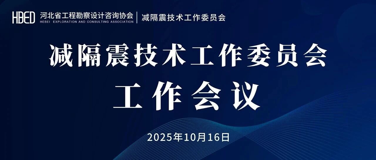 河北省工程勘察设计咨询协会减隔震技术工作委员会2025年工作会议顺利召开