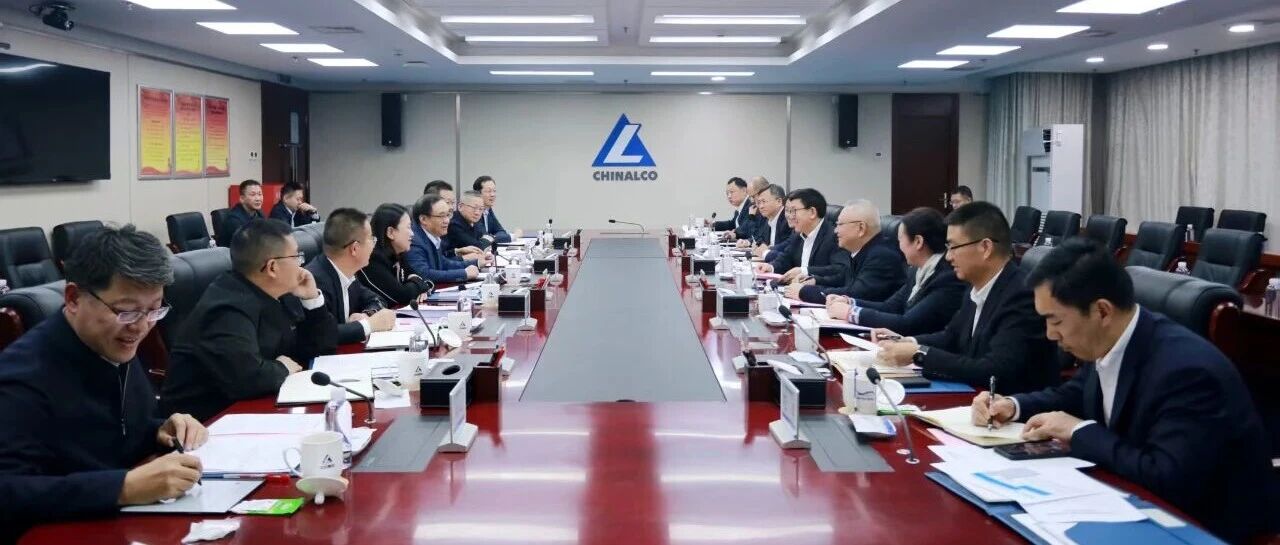 廖家生与中铝集团党组书记、董事长段向东举行工作会谈