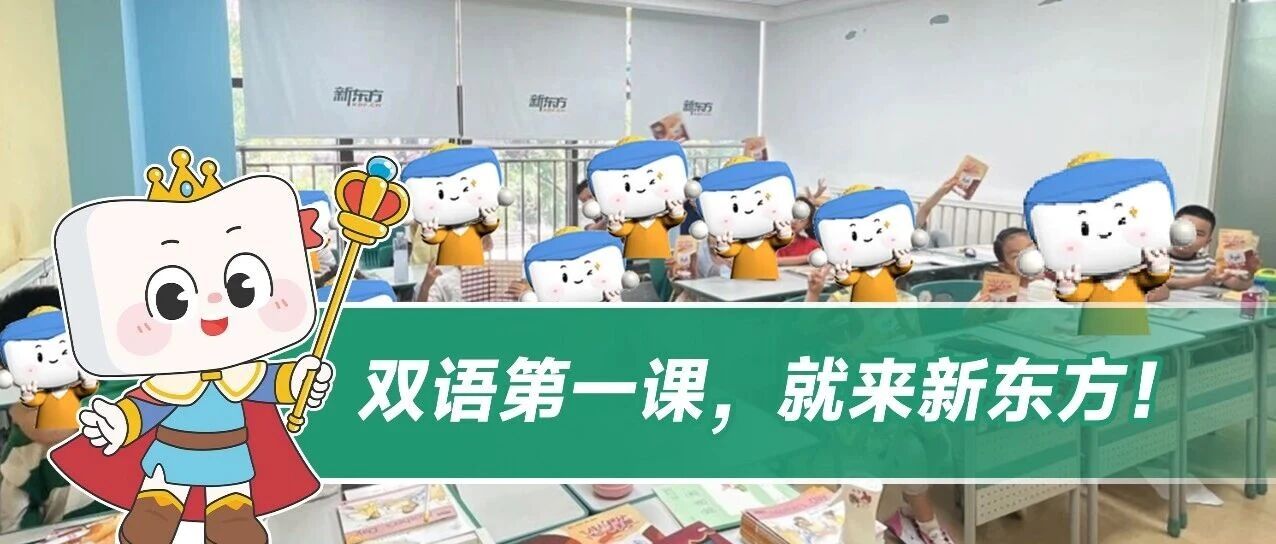 从字母到对话，新东方双语课程为一年级孩子量身定制！