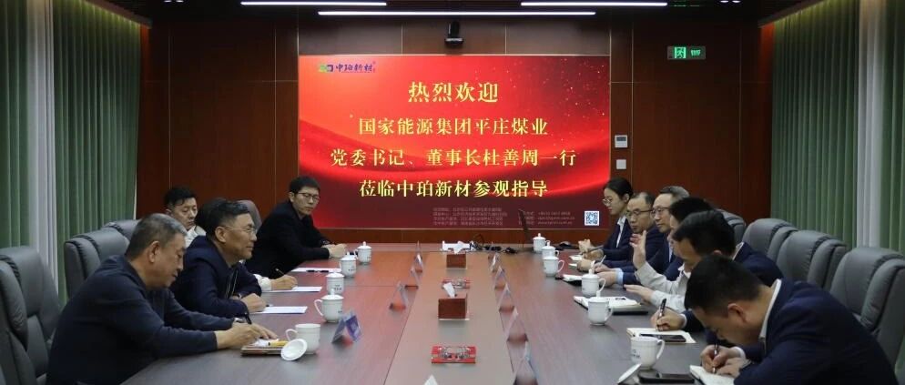 国家能源集团平庄煤业董事长杜善周一行莅临中珀新材参观调研