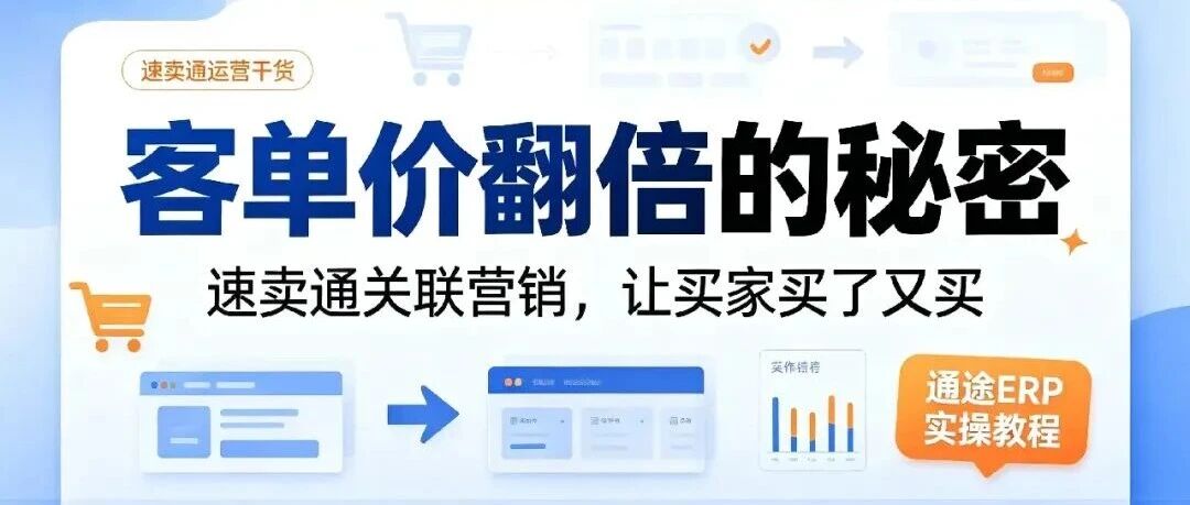 速卖通关联营销，让你的买家买了又买｜通途 ERP 教程