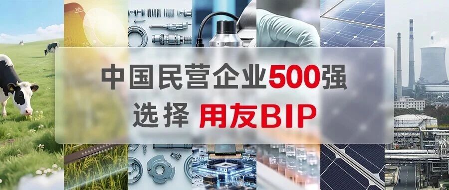 比亚迪、牧原集团、极兔速递等中国民营企业500强选择用友BIP